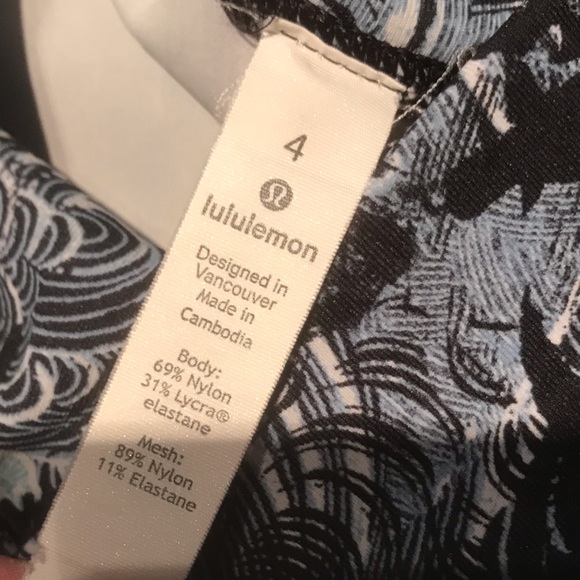 Lululemon Train Times 7/8 Legging in Eternal Wave Starlight Black Size 4 - Picture 9 of 10